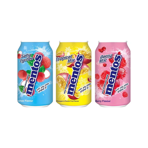 เครื่องดื่มอัดลมเมนทูส รสผลไม้รวม ทรอปิคอล มิกซ์ สับปะรดและเสาวรส แท้ 24x340 มล. กระป๋อง มีชิ้นเยลลี่ จำหน่ายส่ง ปริมาณมาก - Product Image 6