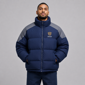 Veste matelassée oversize premium pour homme, personnalisable avec logo, chaude, légère, streetwear d'hiver, vente en gros OEM - Product Image 1