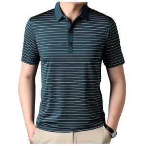 T-shirt polo orange coupe ajustée pour homme Vêtements streetwear basiques confortables en coton avec col chic Motif solide sans logo Top - Product Image 1