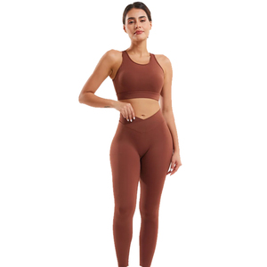 Ropa Deportiva al por Mayor para Mujer, Ropa de Yoga, Ropa Deportiva Activa, Ropa de Gimnasio para Mujer, Conjuntos de Yoga sin Costuras de Cintura Alta para Mujer - Product Image 3