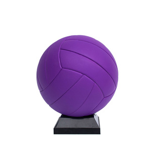 Ballon de volley-ball de plage coloré pour match et entraînement, ballon d'entraînement professionnel rose et violet doux - Product Image 6
