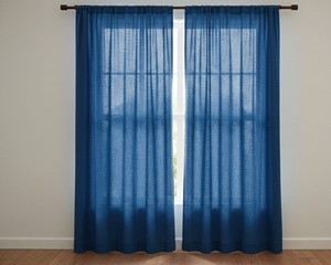 Cortinas de Algodón Lavado Hechas a Mano, Cortinas Decorativas para el Hogar, Cortinas de Lujo Color Rost o para Sala de Estar, Cortinas para Ventana - Product Image 1
