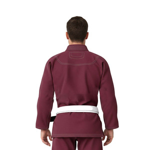 Kimono de BJJ pour homme le plus populaire, couleur marron, avec ceinture blanche, coupe classique, vêtements d'arts martiaux pour adultes, logo personnalisé, uniformes de BJJ OEM - Product Image 4
