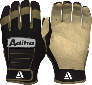 Adiha Impex Premium Quality Leather Baseball Batting Glove Light weight Durable Soft Premium Quality Leather Anti-Slip Hook Look - Product Image 3