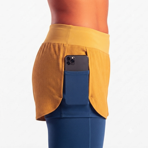 Active Lifestyle <b>Shorts</b> With <b>Leggings</b> Outdoor Sports Premium Quality Fabric Stretch Fit Elastic Waist Yoga <b>Legging</b> For <b>Women's</b> - Product Image 6