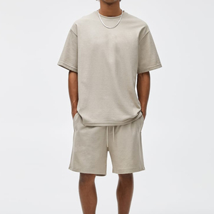 SAFETY SPECTRUM OEM Conjunto de Verano Casual de 2 Piezas, Pantalones Cortos y Camiseta, Tallas Grandes, para Hombre/Mujer, Ropa Urbana Ecológica, Cuello Redondo, Personalizable 100% - Product Image 1