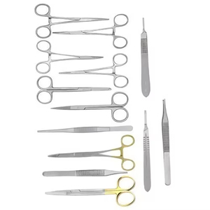 Juego de Instrumentos Quirúrgicos Básicos de 13 Piezas de Azicon, Kit de Procedimientos de Emergencia para Cirugía Menor General, Práctica Clínica y Primeros Auxilios - Product Image 3