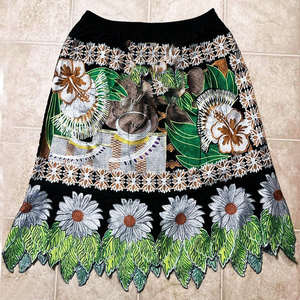 Micronesian Customize Embroidery Casual Style <b>for</b> <b>Women</b> Skirts New Unique Style Polynesian Micronesian Island Embroidery Skirts - Product Image 2