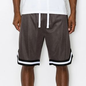 Shorts de basket-ball pour hommes personnalisés avec logo, respirants, doux, à la mode, avec poches zippées, vente en gros à prix abordable - Product Image 5