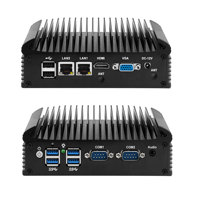 Mini PC Industrial CWWK N305 N150 N100 con Firewall, 2x RS232 COM, 2x Realtek RJ45 LAN, DDR4, 2xHD VGA, i3, i5, i7, sin ventilador.