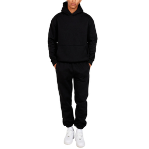 Ensemble de survêtement sportif pour homme de haute qualité, coupe ajustée, respirant, avec logo personnalisé, deux pièces, pour la salle de sport et la course à pied - Product Image 5