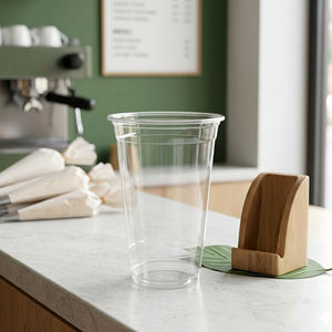 Tazas de Plástico Desechables de PP de 95 mm con Tapas de 16oz y 24oz de Pared Simple para Bebidas Calientes/Frías y Café Helado de la Fábrica QUANG QUAN - Product Image 1