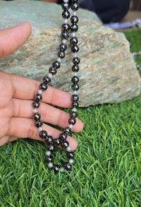 Cuentas de Diamante Moissanita Blancas y Negras de 19 Pulgadas, Cuentas de Diamante Facetadas Blancas de 4 MM y Negras de 6.5 a 7 MM - Product Image 5