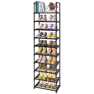 Compact 3 Tier Shoe Rack Open <b>Shelf</b> Storage Organizer Space Saving Design Strong Stable Frame Minimalist Modern Entryway Unit - Product Image 6