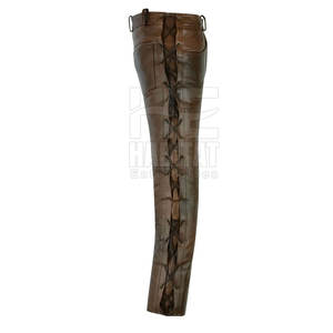 Pantalones de Cuero para Hombre, Corte Clásico, Duraderos, Cómodos, Suaves, de Cuero Genuino, con un Look Elegante para Uso en Exteriores - Product Image 5