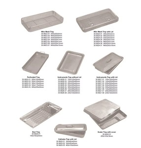 Plateau d'instruments chirurgicaux perforé de haute qualité en acier inoxydable, manuel, réutilisable et stérile, par Mahfooz |   Porte-aiguille - Product Image 6