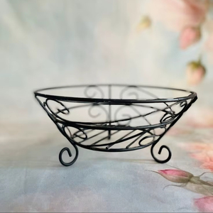 Handmade Iron Fruit Basket Ideal For Housewarming Presents And Aesthetic Countertop <b>Storage</b> Solution - Product Image 1