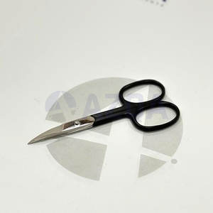 Tijeras de Bordado Profesionales con Mango Negro, Acero Inoxidable, Hoja Recta Afilada, para Cortar Hilo, Costura y Manualidades - Product Image 2