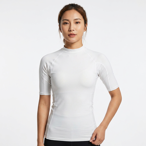 Hukangjie G4Free – Haut court respirant en Spandex/Polyester pour femme, protection solaire UPF 50+, séchage rapide, idéal pour l'entraînement, la gym, la randonnée et les activités de plein air - Product Image 6