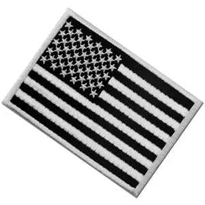 Low MOQ Embroidery <b>Patches</b> 3d Customize Hat Heat Press Velcro Mixed Colors Loop and Hook Flag <b>Patches</b> for Clothes Hats Bags Felt - Product Image 4