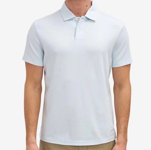 T-shirt unisexe respirant à séchage rapide, manches courtes, tricoté, formel, sportif, avec logo personnalisé sur le devant, polyester/coton, pour le golf et le tennis - Product Image 2