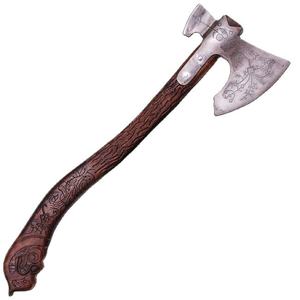 Hache de camping viking personnalisée en acier à haute teneur en carbone, fabriquée à la main, manche en bois de rose, gravure personnalisée, usage tactique, extérieur, industriel - Product Image 2