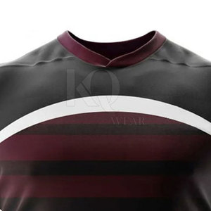 Uniforme de rugby personnalisé pour hommes, qualité supérieure, respirant, léger, maillot à manches courtes pour l'entraînement en équipe, les matchs, les sports de plein air - Product Image 4