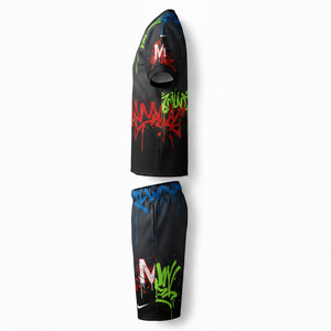 ชุดอเมริกันฟุตบอลประสิทธิภาพสูง พิมพ์ลายโลโก้ตามสั่งด้วยเทคนิค Sublimation เสื้อทีมทนทาน ระบายเหงื่อได้ดี กางเกงขาสั้นสำหรับผู้ใหญ่ - Product Image 4