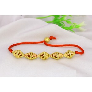 Gold Plated Adjustable Alloy Jewelry Lucky Red String Braided <b>Bracelet</b> Good Product Attraction <b>Bracelet</b> - Product Image 2