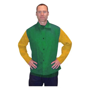 Veste de soudeur en cuir de vachette de haute qualité, combinaison de travail de sécurité industrielle pour équipement de protection - Product Image 3