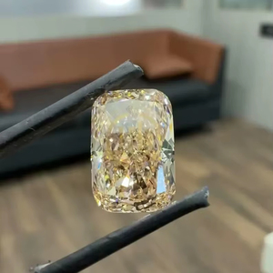 Diamant de laboratoire CVD 5.06 carats, taille coussin allongée, couleur Champagne fantaisie, pureté VS1, pierre centrale à taille personnalisée pour bague de fiançailles - Product Image 3