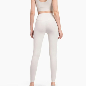 <b>Women</b> Long Sleeve Yoga Set High Waist <b>Leggings</b> Crop Top Outfit <b>Women</b> <b>Short</b> Sleeve Workout Set High Stretch Seamless Yoga Suit - Product Image 4