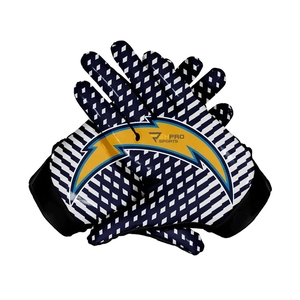 Gants de receveur de football américain en gros, meilleur fabricant de gants de football américain personnalisés, paumes super adhérentes - Product Image 5