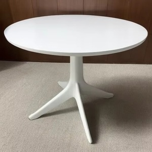Modern Round <b>Coffee</b> <b>Table</b> <b>White</b> Minimalist Design Living Room Furniture Easy To Clean - Product Image 4