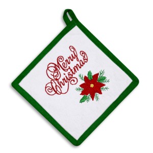 High Quality 100% Cotton Christmas Embroidery Design <b>Pot</b> <b>Holders</b> Kitchen & Tabletop Oven Use <b>Pot</b> <b>Holder</b> - Product Image 4