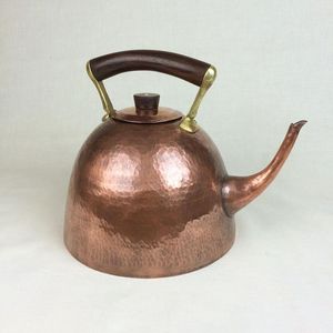 Luxury Hammered Copper Kettle For Water Heating <b>Tea</b> Brewing And Sophisticated Kitchen Countertop Decorative Display - Product Image 2