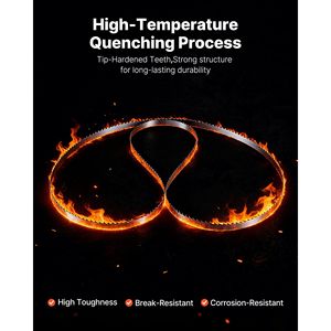 ใบเลื่อยสายพานเหล็กคาร์บอน SK5 ความแข็งแรงสูง ขนาด 72 นิ้ว 4 TPI ฟันคม 18 HRC ชุบแข็ง หนา 0.5 นิ้ว - Product Image 5