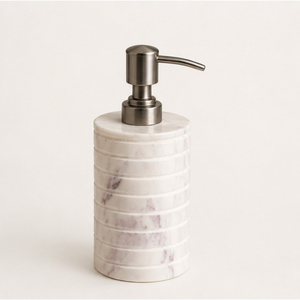 Distributeur de savon en marbre blanc naturel de luxe en gros avec pompe en acier inoxydable pour hôtels modernes et salles de bain domestiques - Product Image 5