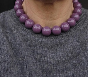 Collar de Resina Personalizable para Mujeres y Niñas, Hecho a Mano, Estilo Vintage, con Cuentas, para Novias - Product Image 1