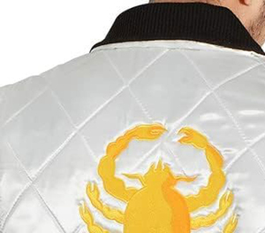 Wholesale Custom Logo Embroidery High Quality 100% Satin Polyester Waterproof <b>Reversible</b> Breathable Men's Bomber <b>Jacket</b> - Product Image 4