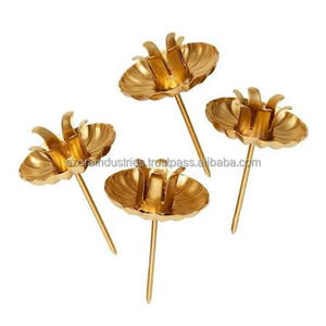 Most Selling Gold Copper Iron Handmade Azora <b>Industries</b> Rustic Finish Elegant Metal Candleholder Home Decor Christmas Easter - Product Image 2