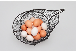<b>Egg</b> <b>Basket</b> Wrought Iron Square Shape Black Color Kitchen Accessories Metal Iron Storage Rack Display <b>Egg</b> Storage <b>Basket</b> - Product Image 3