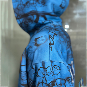 Sudadera con Capucha para Hombre, Estilo Vintage, con Estampado de Calaveras, 100% Algodón Ecológico, Hombros Caídos, Personalizable, Último Modelo 2026, Superventas - Product Image 4