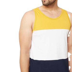 New Arrival Eco-friendly High Street Style Men's Gym Vest Tank Tops Crew Neck Sleeveless 100% Polyester Breathable Summer Wear - Product Image 4