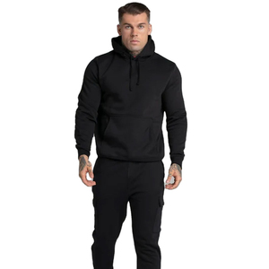 Survêtement décontracté en coton et polyester, uni, respirant, à séchage rapide, unisexe, personnalisable avec logo, pour hommes, vente en gros - Product Image 1