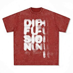 T-shirt personnalisé délavé style vintage, imprimé par pulvérisation, streetwear, coupe oversize, 100% polyester, unisexe, décontracté, été, respirant, col rond, Lebond, ample - Product Image 3