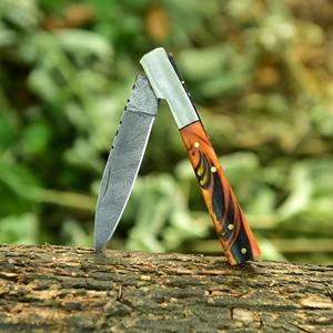 มีดพับสำหรับใช้งานกลางแจ้ง ใบมีดคมตรง พร้อมระบบล็อคกรอบที่ปลอดภัย เหมาะสำหรับการล่าสัตว์และการเตรียมอาหาร - Product Image 5