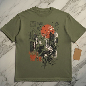 Camisetas Oversize para Hombre, Tendencia Actual, Corte Holgado, 100% Algodón, Tejido Transpirable, Estilo Urbano Cómodo - Product Image 1