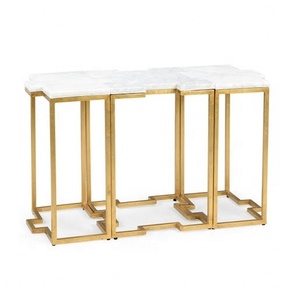 Vente chaude nouveau Design 2025 artisanat indien article Top Standard produit Table basse meubles modernes haut marbre bonne qualité - Product Image 5