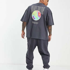 เสื้อยืดคอกลมทรงหลวม ยูนิเซ็กซ์ ผ้าฝ้าย 100% เนื้อหนัก 280 กรัม ปักลายได้ ไซส์ใหญ่ - Product Image 4